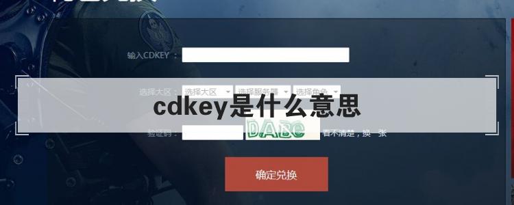 CDKEY含义解析与获取方法指南