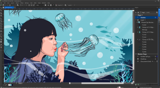 CorelDRAW X8界面展示