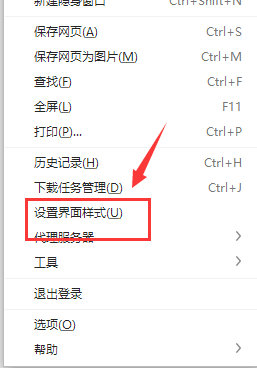 360浏览器设置界面示例