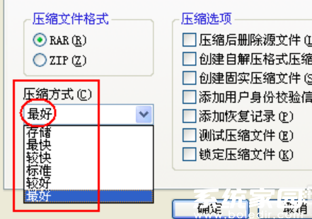 压缩算法选择指南 最佳压缩模式设置图解