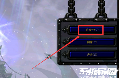 游戏性设置界面示意图