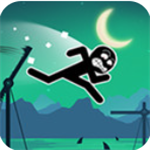 火柴人疯狂跳跃暗黑风闯关挑战